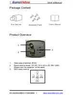 Preview for 4 page of Euro Video EVC-DG-BX360BNW User Manual