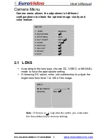 Preview for 8 page of Euro Video EVC-DG-BX360BNW User Manual