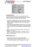 Preview for 9 page of Euro Video EVC-DG-BX360BNW User Manual