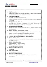 Preview for 5 page of Euro Video EVC-TP-IE358BN3 Instruction Manual