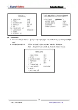 Preview for 21 page of Euro Video EVC-TP-IE358BN3 Instruction Manual