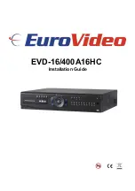 Предварительный просмотр 1 страницы Euro Video EVD-16/400A16HC Installation Manual