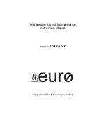 EURO E1200ISLSX Installation, Use & Maintenance Instruction Manual предпросмотр