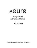 Предварительный просмотр 1 страницы EURO EP52UMS Instruction Manual