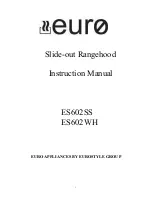 EURO ES602SS Instruction Manual предпросмотр