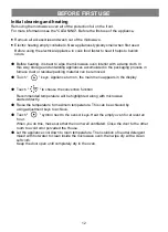 Preview for 12 page of EURO EV45SMWB Operation Manual