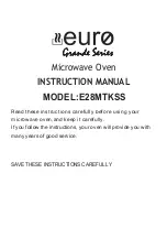 Preview for 1 page of EURO Grande E28MTKSS Instruction Manual