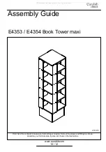 Предварительный просмотр 10 страницы Eurobib Direct Book Tower maxi E4353 Assembly Manual