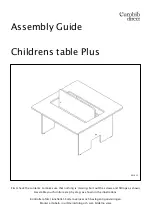 Eurobib Direct Childrens table Plus Assembly Manual предпросмотр