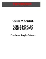 Euroboor AGR.2200/180 User Manual preview