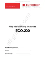 Euroboor ECO.200 User Manual предпросмотр