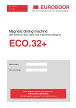 Euroboor ECO.32+ User Manual preview