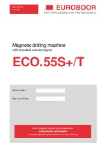 Preview for 1 page of Euroboor ECO.55 Series User Manual