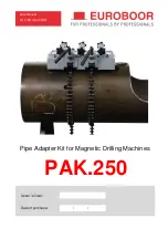 Preview for 1 page of Euroboor PAK.250 User Manual