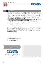 Preview for 2 page of EuroCaravaning VANTourer 2021 Manual