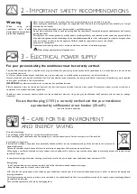 Preview for 6 page of Eurocave INOA 25 Operating Instructions Manual