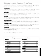 Preview for 3 page of Eurocave v101 User Manual