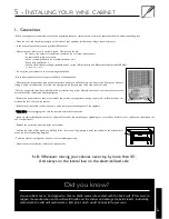 Preview for 19 page of Eurocave v101 User Manual