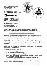 Eurochef USA verona pro VEFSGG30 Instruction Manual preview