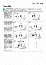 Preview for 8 page of EUROCHEF MG900 User Manual