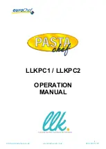 Предварительный просмотр 1 страницы EUROCHEF PASTA chef LLKPC1 Operation Manual