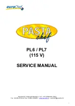 Preview for 1 page of EUROCHEF Pasta Chef PL6 Service Manual