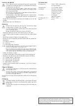 Preview for 2 page of Eurochron 1530468 Operating Instructions Manual