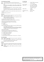 Preview for 4 page of Eurochron 1530468 Operating Instructions Manual