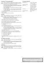 Preview for 8 page of Eurochron 1530468 Operating Instructions Manual