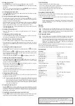 Preview for 6 page of Eurochron 1542349 Operating Instructions Manual