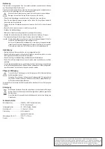 Preview for 2 page of Eurochron 1544544 Operating Instructions Manual