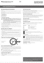 Preview for 1 page of Eurochron DIVER 7 Operating Instructions