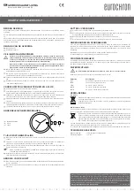 Preview for 4 page of Eurochron DIVER 7 Operating Instructions