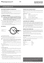 Eurochron EAU 100 Operating Instructions preview