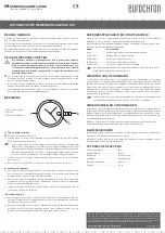 Предварительный просмотр 4 страницы Eurochron EAU 100 Operating Instructions