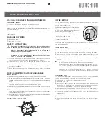 Preview for 3 page of Eurochron EFAU 2400 Operating Instructions Manual