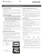 Предварительный просмотр 5 страницы Eurochron EFW 200 T Operating Instructions Manual