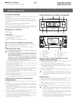 Preview for 5 page of Eurochron EFW 2000 Operating Instructions Manual