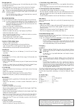 Preview for 2 page of Eurochron EFW 220 Operating Instructions Manual