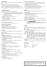 Preview for 4 page of Eurochron EFW 220 Operating Instructions Manual