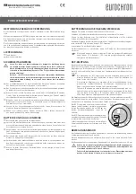 Eurochron EFW 30 i Operating Instructions Manual preview