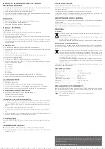 Preview for 4 page of Eurochron EFW 3000 Operating Instructions Manual