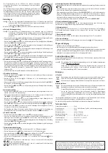 Preview for 2 page of Eurochron EFW135 Operating Instructions Manual