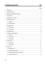 Preview for 2 page of Eurochron EFWS 260 Operating Instructions Manual