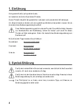 Preview for 4 page of Eurochron EFWS 260 Operating Instructions Manual