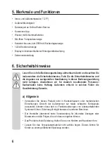 Preview for 6 page of Eurochron EFWS 260 Operating Instructions Manual