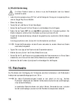 Preview for 16 page of Eurochron EFWS 260 Operating Instructions Manual