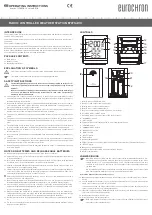 Предварительный просмотр 4 страницы Eurochron EFWS 400 Operating Instructions Manual