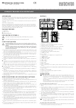 Preview for 4 page of Eurochron EFWS 402 Operating Instructions Manual