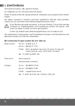 Preview for 4 page of Eurochron EFWS 700 Operating Instructions Manual